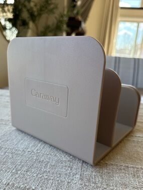 Caraway Ceramic Lid & Pan Organizer - Soft Beige